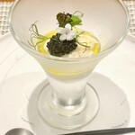 フレンチレストラン I.Hara - ふぐの白子、キャビア