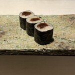 鮨もりむら - 『おまかせコース』のかんぴょう巻