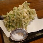 島料理 海響 - 長命草の天ぷら、だったと思う。