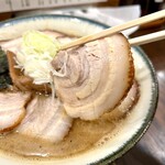 麵や きさ乃 - らーめん、TPチャーシュー×3、のり