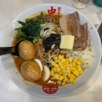 蒙古タンメン中本 - ちなみに麺半分