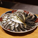 日本料理FUJI - これこれ！まさに芸術の域！ 本日は数も多かったようでじゃんけんでの戦利品ではないと爽やかな笑顔で応えてくれた藤岡氏。