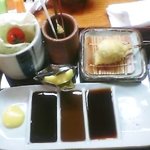 新宿 立吉 - 串あげ用基本セット。