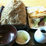 手打蕎麦 たなぼた庵 - たなぼた庵　天ぷら＋大もりそば