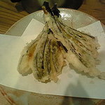 麹町 喜楽 - 茄子の天ぷら