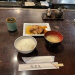 陸蒸気 - 銀だら定食1,300円（ご飯、お味噌おかわり無料）