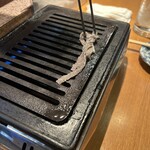 ホルモン双葉 - せんまい焼きしゃぶ(大将のお手本)