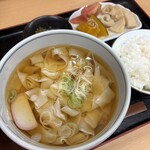 おかだうどん - きしめん定食　¥750(税込)