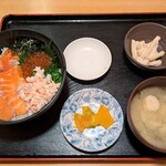北国酒場 んだんだ - カニはらこ飯定食¥1,100