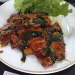 味道苑 - 豚バラピリ辛焼き定食
