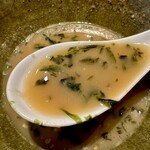 中華蕎麦 とみ田 - お出し汁割り