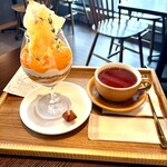 Grand Chainon - 清見オレンジと黒糖のパフェ　アッサムティー
