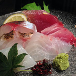 卯夢 - 豊後水道のお刺身盛り合わせ