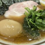 家系ラーメン大ちゃん - 味玉ラーメン ライス