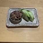 日本酒餐昧うつつよ - 樺太きゅうりとホタルイカのなんちゃら