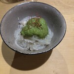 日本酒餐昧うつつよ - 砂原と春菊のチャプチェ