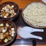 利久庵 - 肉汁うどん大盛り(3玉)1400円