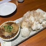 利久庵 - 揚げ餅おろし500円くらい