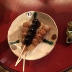 黒豆茶庵・北尾 - みたらし　わらび餅セット926円