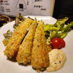 おむすび酒場 えのま - 竹輪の磯辺揚げ