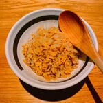 藤門 - 残ったご飯に煮汁をたっぷり