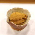 穴子料理と地酒 浅草 川井 - 前菜:函館産バフン雲丹