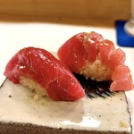 穴子料理と地酒 浅草 川井 - 気仙沼産天然本鮪の握り