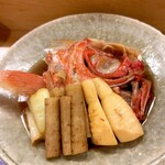 穴子料理と地酒 浅草 川井 - 千葉県外房の金目鯛のかぶと煮