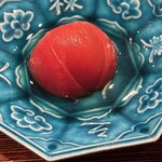 薪鳥新神戸 - フルーツトマト　いぶりがっこ