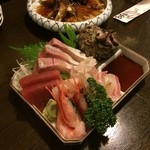 きらく亭 - 刺身盛り