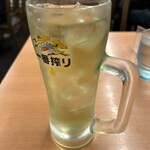 日高屋 - 緑茶ハイ