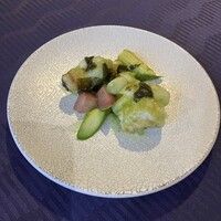 赤坂 四川飯店 - スーパーフード"ダルス"と大海老の葱山椒炒め