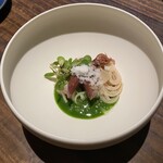 アコルドゥ - 奈良の全粒粉のパスタ
      ホタルイカとルコラ