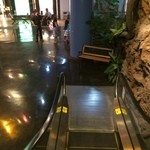 Sea Grill Restaurant - 入口へあがるエスカレーター