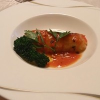 ローストビーフとフレンチのお店　祇園 うを多 - 5000円ランチ②ホタテのロールキャベツ。チーズ入り。トマトソース。