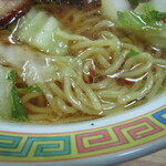 名物王寺ラーメン - 麺とスープ