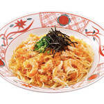 洋麺屋 五右衛門 - 紅ズワイ蟹と海老と本からすみのアーリオオーリオペペロンチーノ　(HP画像より引用)