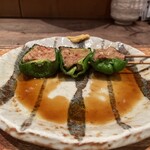 鳥茂 - ピーマンの肉詰め