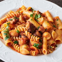 おぼれダコのトマトソース～日替りショートパスタ