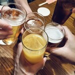 すみ家 - 久しぶりにメンバー全員揃いました！カンパーイ！！