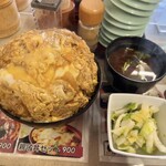 味べい - かつ丼(大)セット/1,370円♪