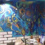 ゼロワンカレー - なんともかっこいい壁面 大阪の新鋭デザイナーさん作