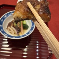 鰻 北白川 - うざくの鰻の箸上げ