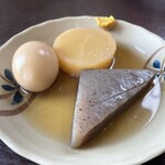 麺乃匠 いづも庵 - おでん　¥140×3