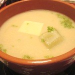 菊乃井 - 猪肉は酒粕でしゃぶしゃぶでいただきます　白味噌が良かったぁ～♪