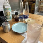 大衆食堂みゆき - この日は炭酸で割って男梅シロップを垂らす