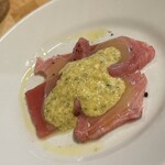 料理店オクノ - 本マグロのカルパッチョ