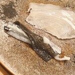 木挽町 とも樹 - 皮は自家製ポン酢でいただきます