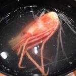 すし哲 - 海老の頭の吸い物