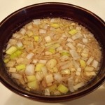 麺家 ぶんすけ - 油そばにもスープが付属